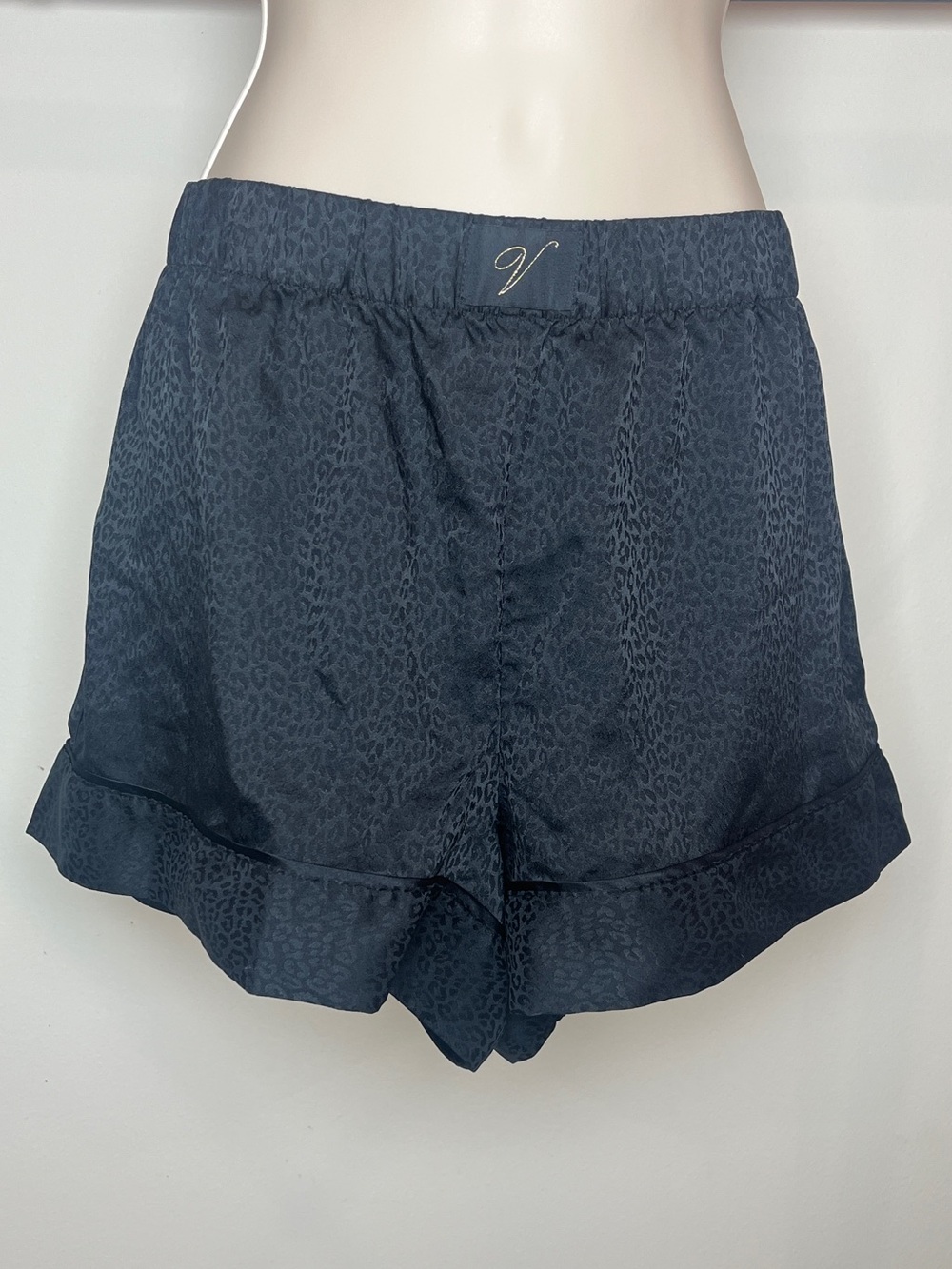 Victoria's Secret Satin Shorts Leopard Pajamas Loungewear Silky Whimsigoth
